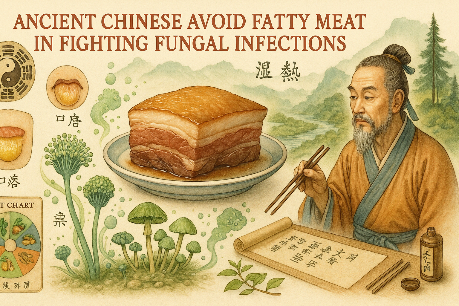 Comparison of fatty and lean meats in TCM context