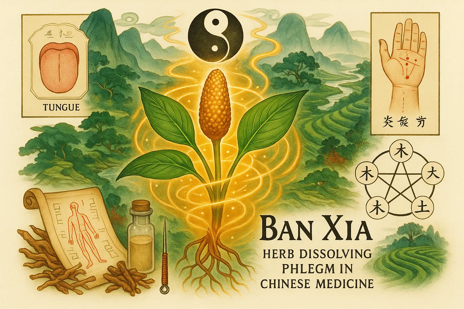 Banxia (prepared pinellia) – the TCM herb for dissolving phlegm